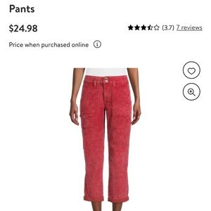 Tim and Tru corduroy cargo pants